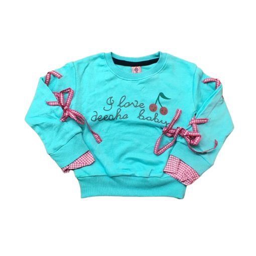 Girl's Premium Sweatshirt- Aqua