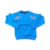 Girl's Embroidered Sweatshirt - Blue