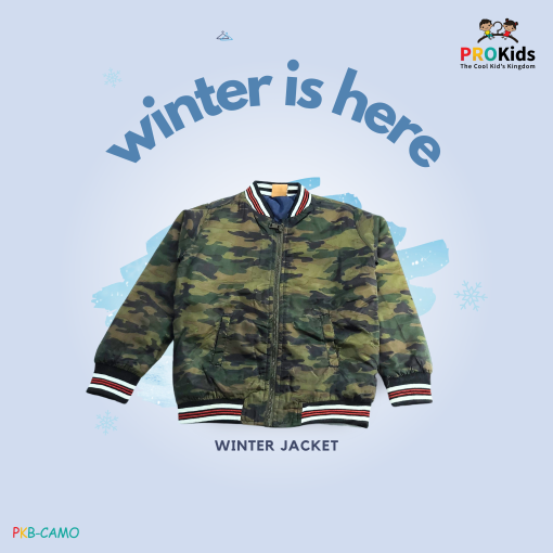 Boy's Bomber Jacket- Camo