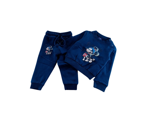 Unisex Joggers & Sweatshirt Combo- Navy Blue